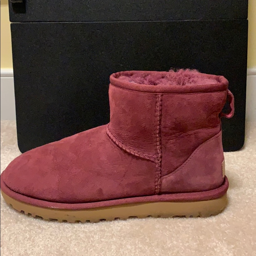 Pink ankle Ugg boots